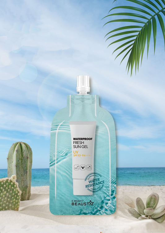 جل واقي من الشمس أثناء السباحة