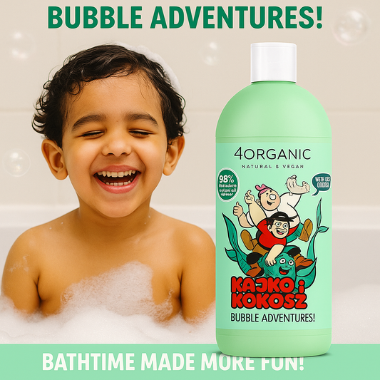 فور أورجانيك | صابون الفقاعات للأطفال برائحة التفاح والشمّام