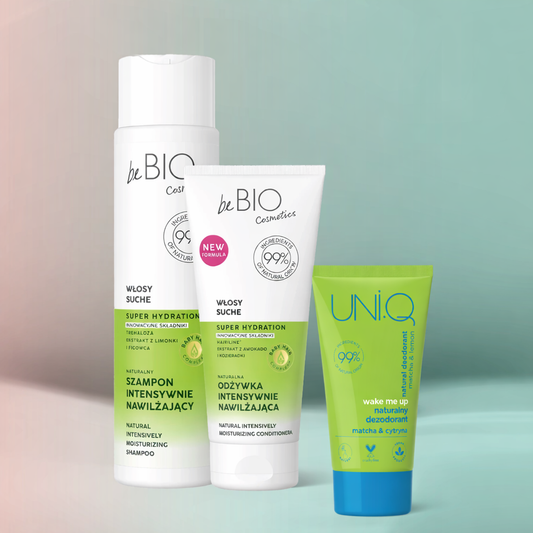 بكج شعر طبيعي جاف ومزيل العرق الشبّ ومستخلص الأرز البرّي