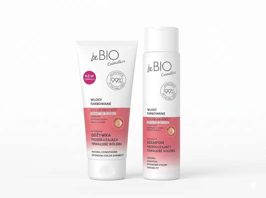 مجموعة العناية بالشعر المصبوغ | شامبو + بلسم طبيعي